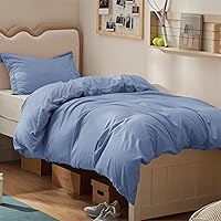 Vista 77 de Bedsure Funda de edredón tamaño completo: juego de cama suave de doble cepillado para niños y adultos, cierre de cremallera, 3 piezas, incluye 1