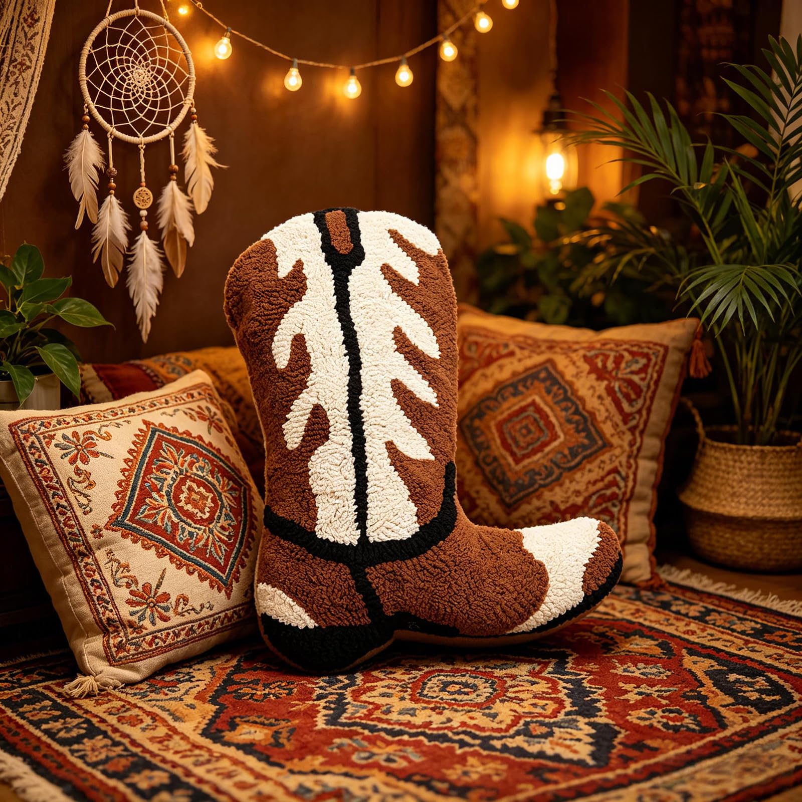 Best Cowboy Pillows for 2026: 5 Western Picks Ranked 1 Moorfowl Cowboy Boot Throw Pillow Single-Sided Cute Novelty Accent Pillows — product photo