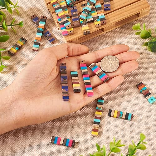 Miniatura 6 de Colgante de madera de resina, Resina, No es una piedra preciosa