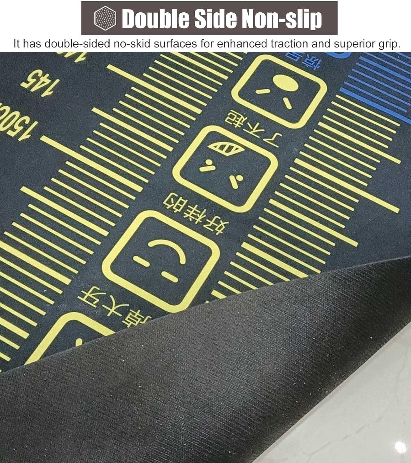 2.5m 子供用立ちロングジャンプマット、厚さ4mmの縄跳びパッド、家庭用