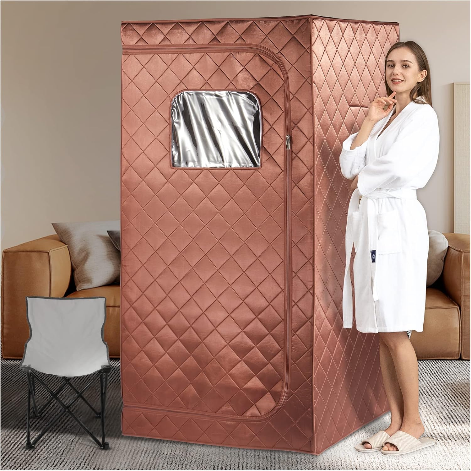 amocane Portable Infrared Sauna for Home Spa, Full Size
