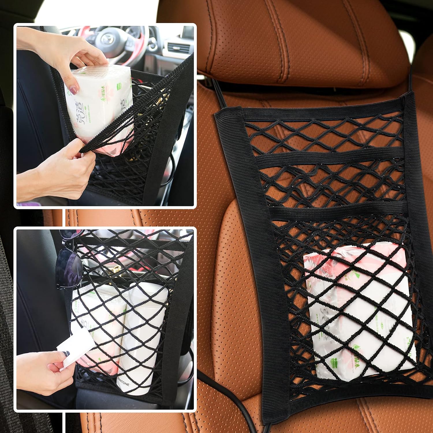 3 Layer Organizer Universal Elasticity Backseat Photo