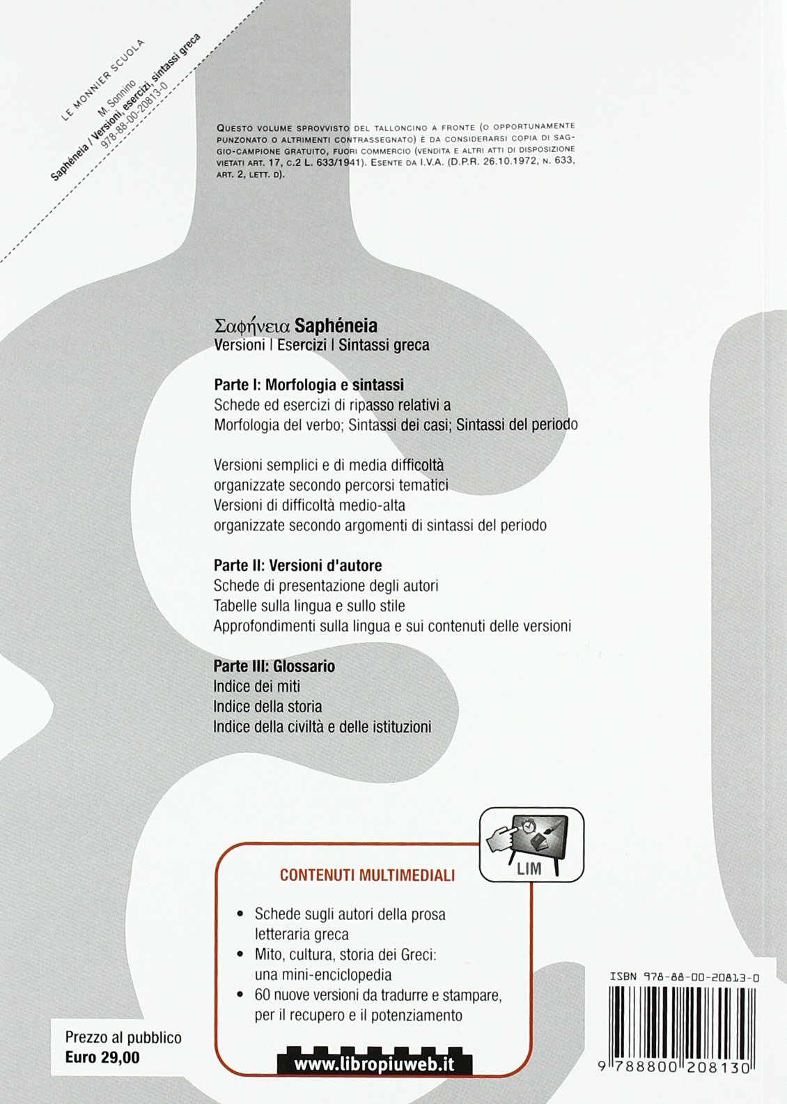 Sapheneia. Versionario triennio. Per il Liceo classico. Con espansione online