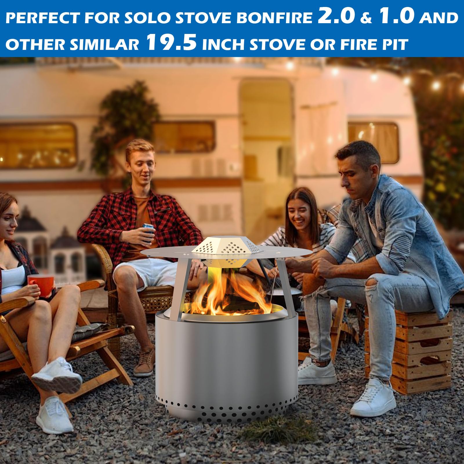Amazon.com: Heat Deflector for Solo Stove 19.5