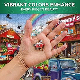 QUOKKA 1000 Pieces Puzzle for Adults and Up - Jigsaw Puzzles for Men and Women - Bazaar Activity for Kids Ages 8-12 and Up - Colourful Game Toy for Family