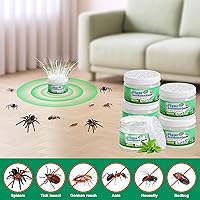 Vista 4 de Repelente de plagas de aceite de menta, paquete de 6 repelentes naturales de arañas con ingredientes a base de plantas, control de plagas