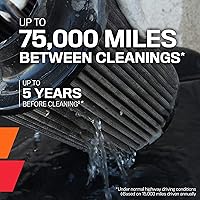 Vista 7 de K&N Filtro de aire universal con abrazadera original de alto flujo:Rendimiento, Premium, Lavable: Diámetro de la brida: 2.75 pulgadas, Altura