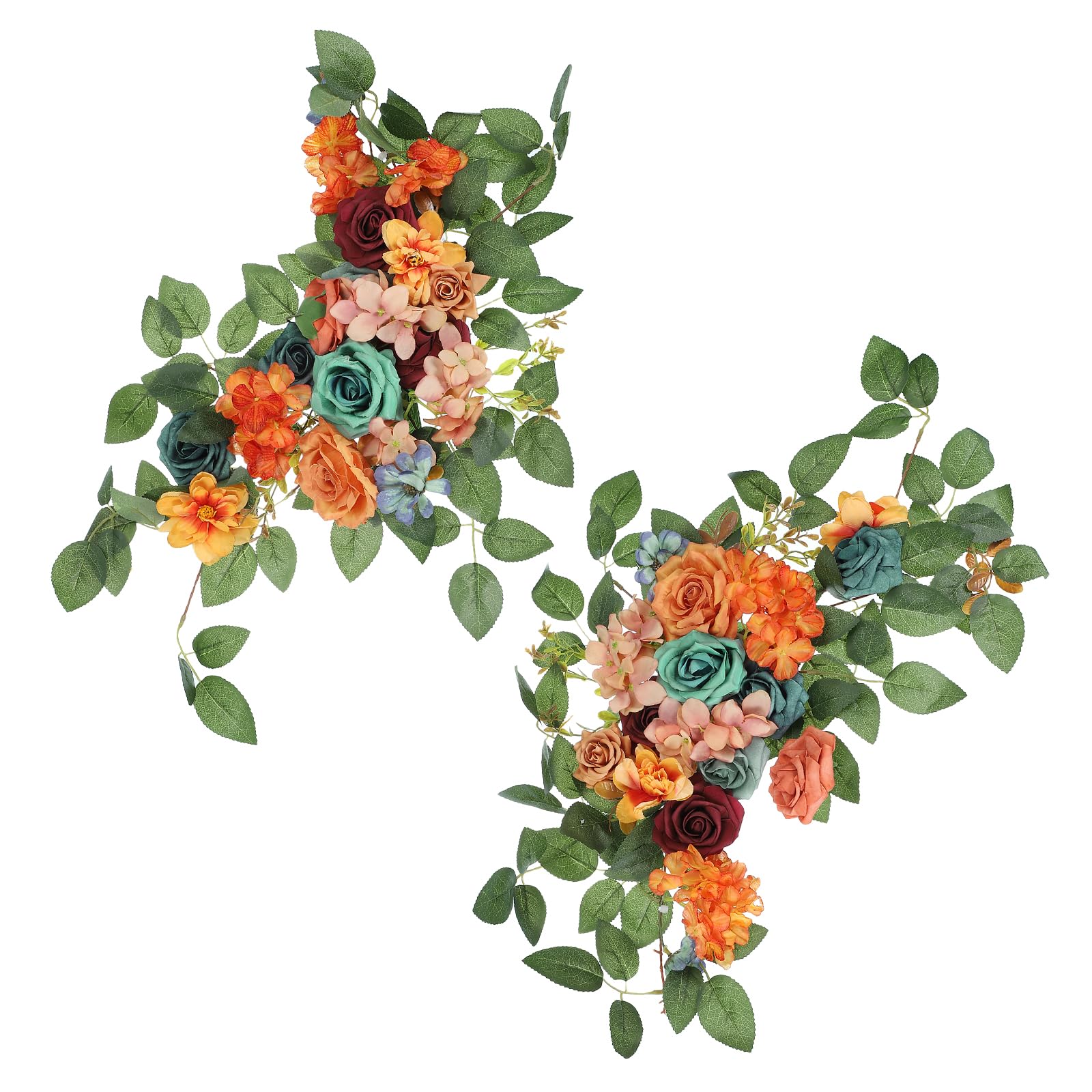 Roses artificielles pour arche de mariage décor de fête romantique rose foncé et crème