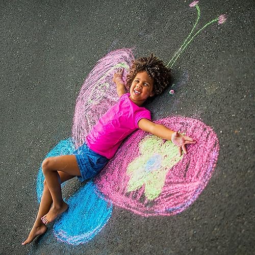 Miniatura 7 de Tiza lavable para acera, 54 unidades, 8 colores, tizas gigantes a granel, tiza no tóxica para niños y adultos, pintura en pizarra, pizarra, parque