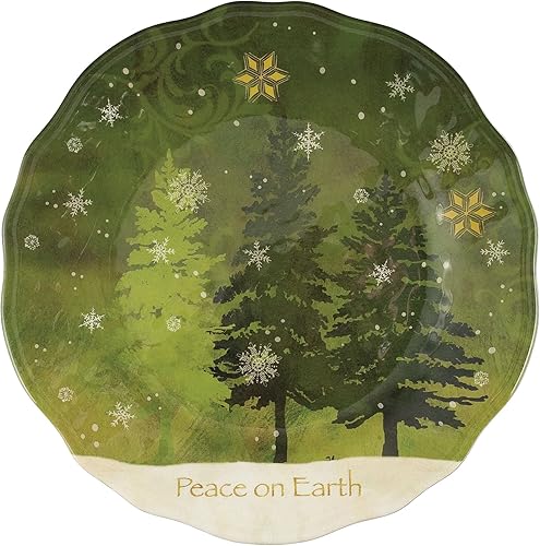 Miniatura 2 de UP ware - Juego de 6 platos llanos de melamina, sin BPA, aptos para lavavajillas, platos redondos para plato principal, pasta y ensalada, platos