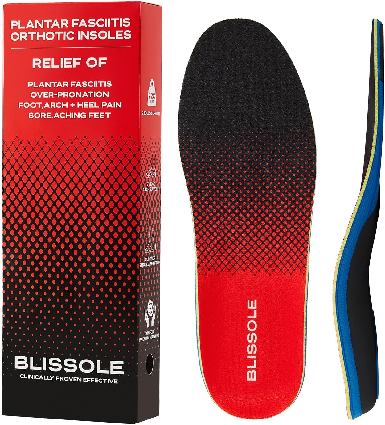 ProFoot Super Sport Arch Support for Men (Pack of 2) Health & Household