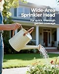 Bamworld Watering Can Indoor Stainless Steel Watering Can Indoor Outdoor Long Spout Water Can for Watering Plants 1/2 Gallon Plant Watering Cans Creamy-White