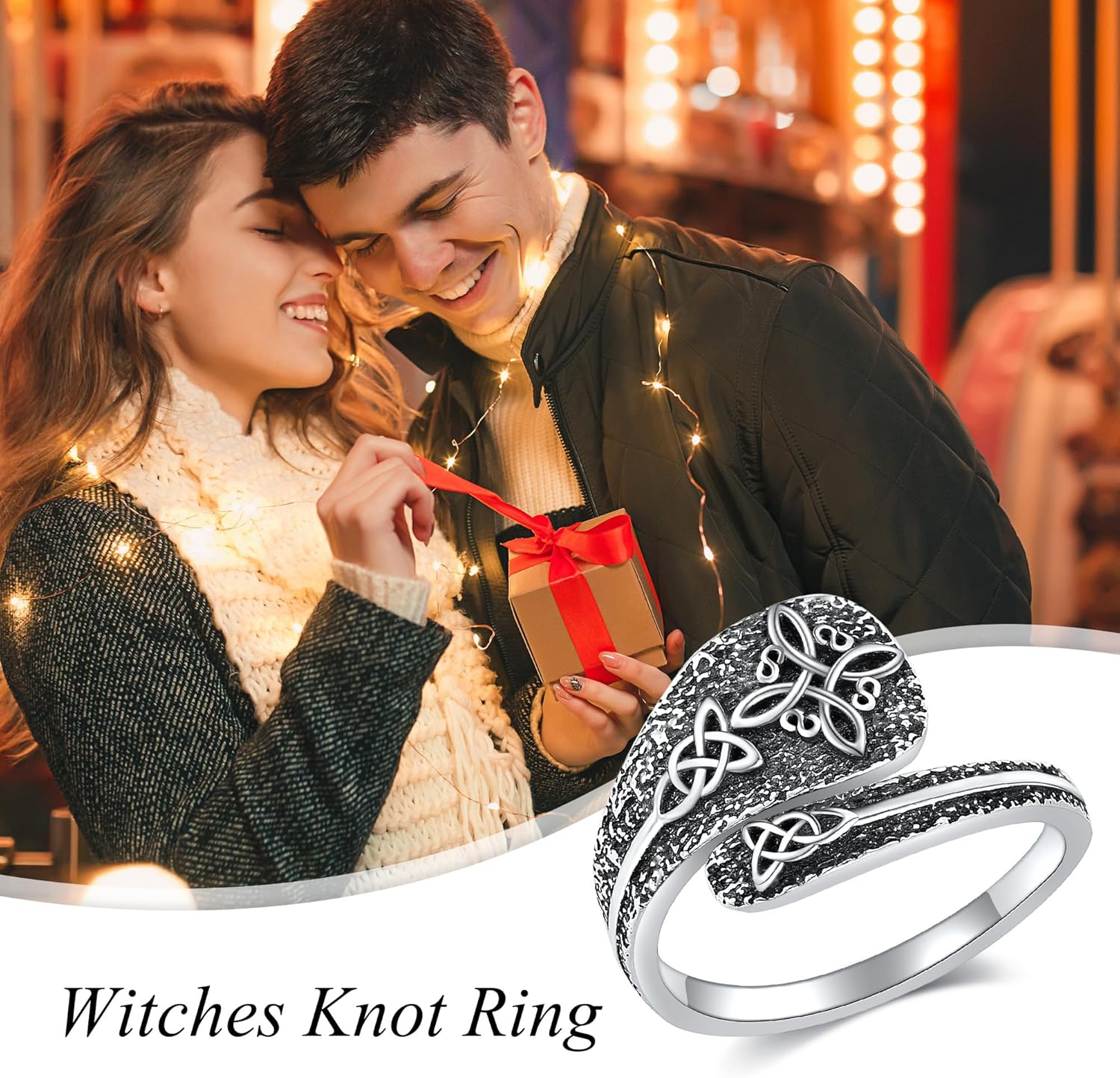 Spoon Rings 925 Sterling Silver Adjustable Hummingbird/Shark/Daisy/Tree Of Life/Dragonfly/Witches Knot/Sea Turtle Ring Thumb Rings Birthday Jewelry Gifts for Women Mother - Image 6