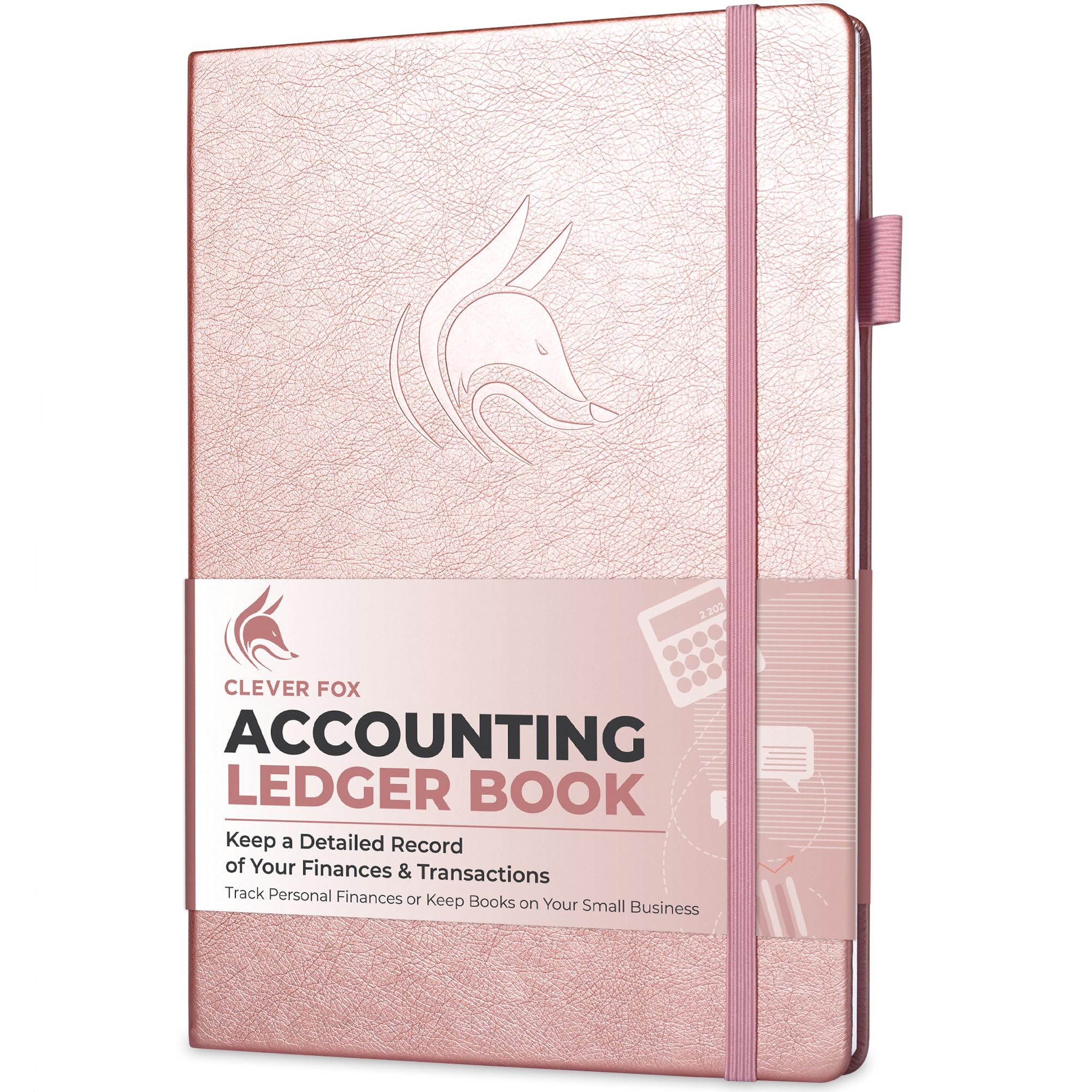 Clever Fox Accounting Ledger Book – Accounting Book for Small Businesses & Personal Use – Columnar Account Book Ledger for Tracking Money, Expenses,
