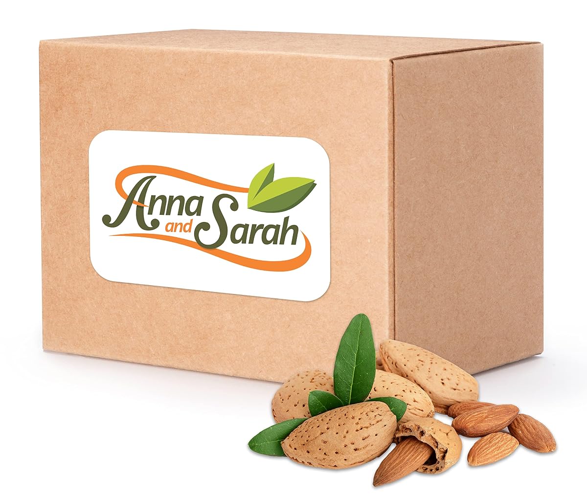Anna and Sarah Jumbo California Almonds, Raw, In Shell, 8 Lbs
