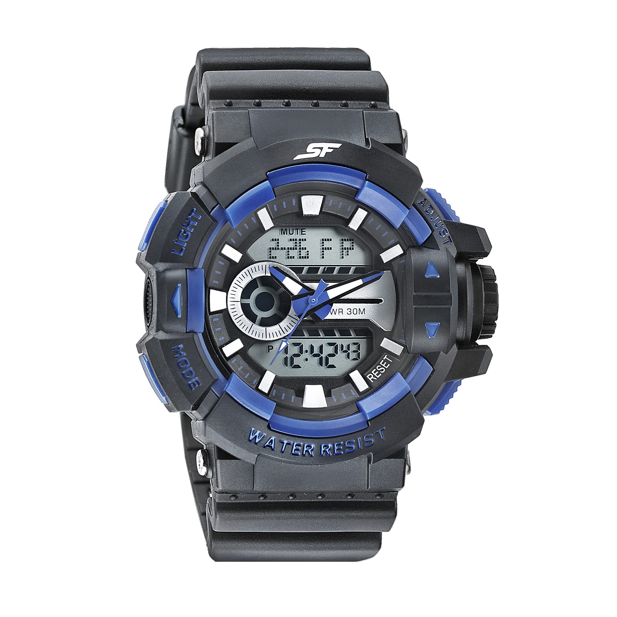 SF Hustler Analog-Digital Grey Round Dial Mens Sport Watch-77118PP06W (B0932M4LS2) Amazon Price History, Amazon Price Tracker