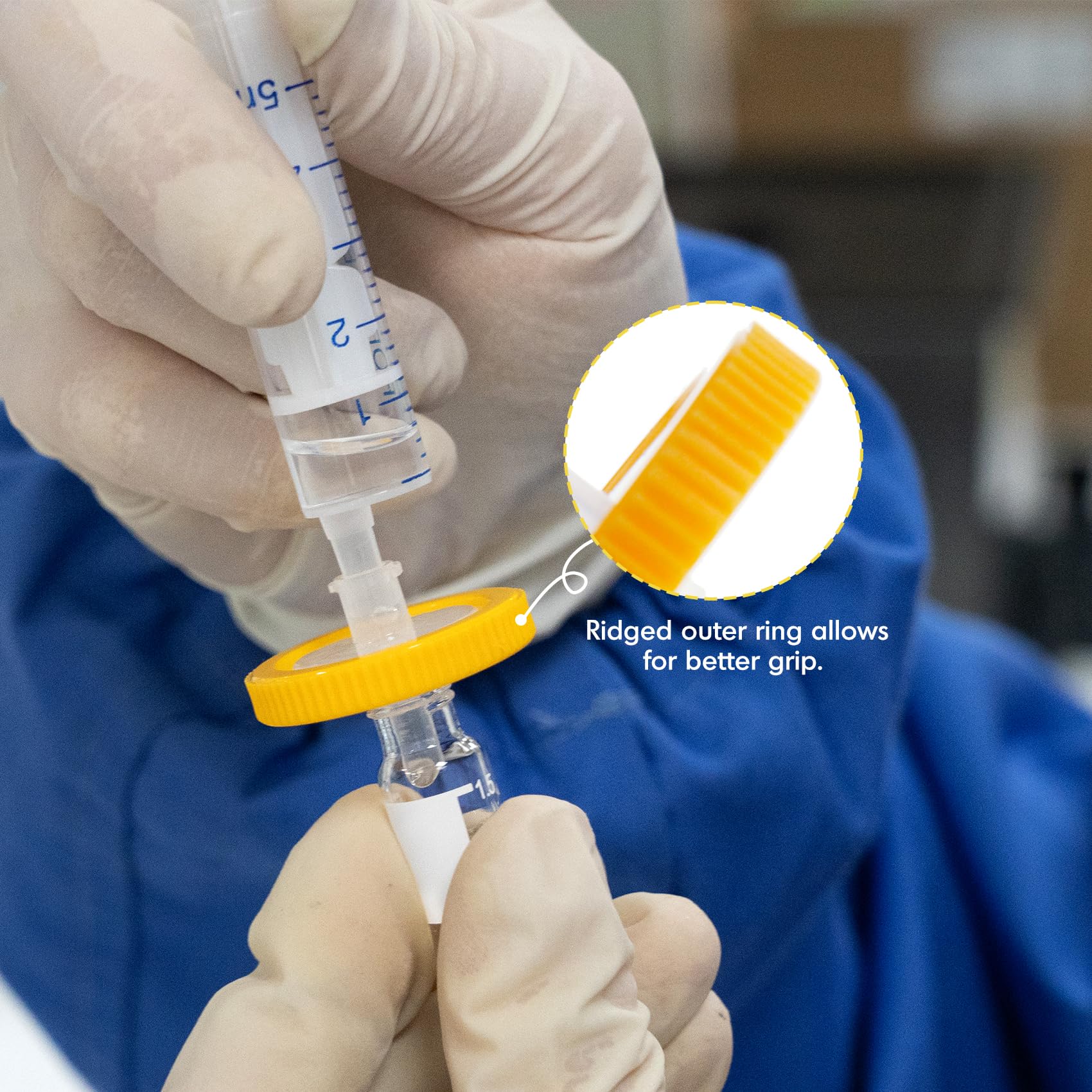 100 Pezzi Nylon Filtri per Siringa, Diametro di 25 mm e Dimensione dei Pori di 0,22 μm, Filtro per Siringa per Laboratorio Scientifico, Biomedicina