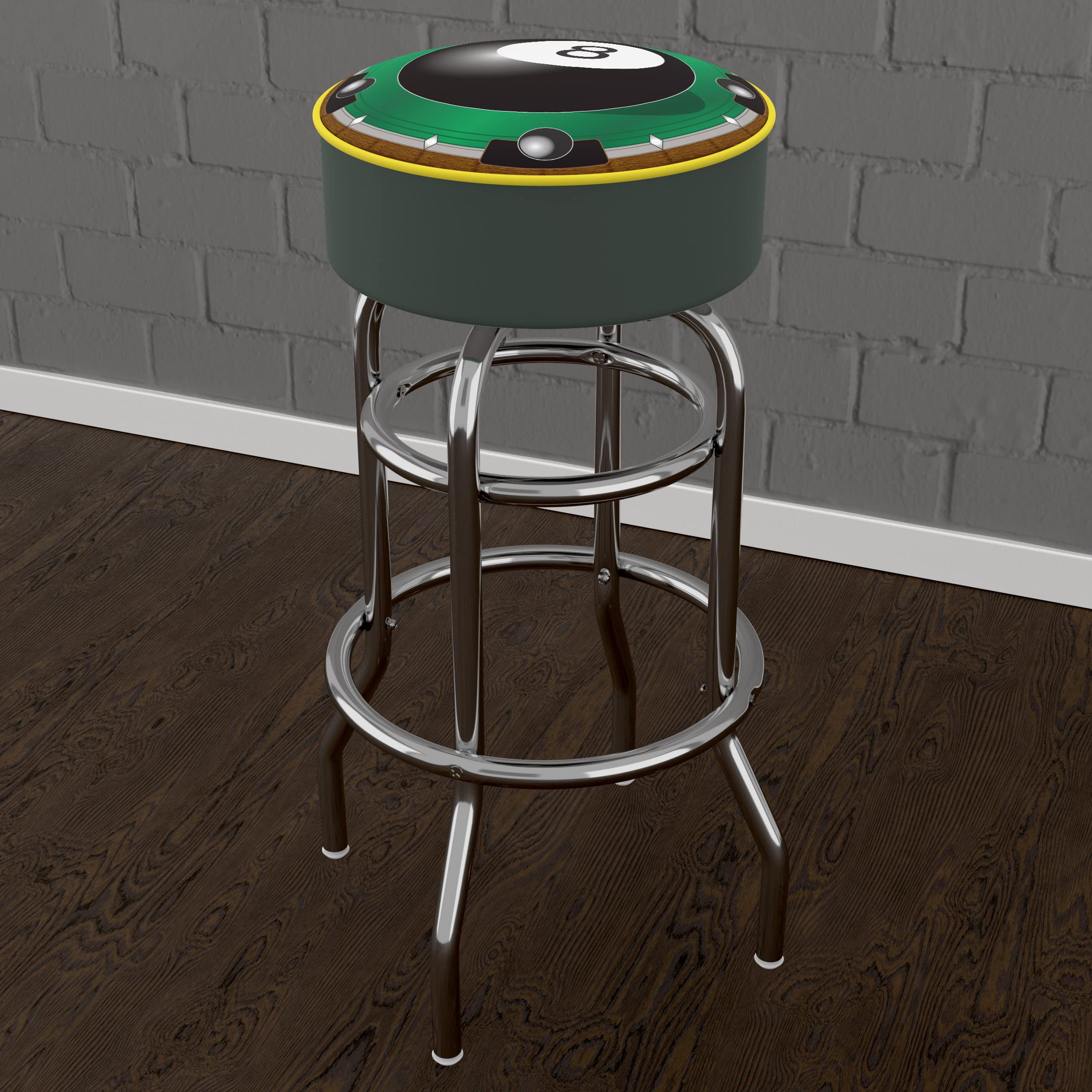 Trademark Global Rack'em 8-Ball Padded Bar Stool : Amazon.ca: Home