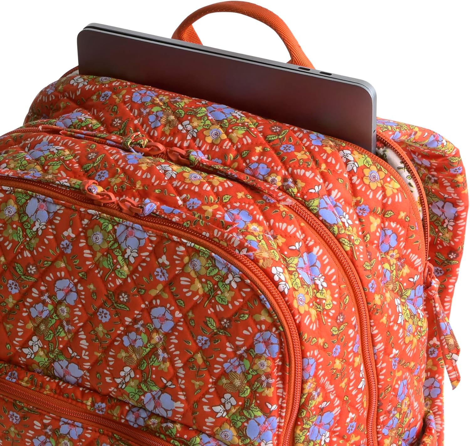 Vera Bradley Women's Large Bancroft Backpack - Premium Cotton, Garden Paisley, One Size - Image 6