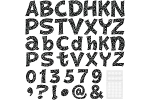 ReliThick 4" Glitter Letters for Bulletin Boards