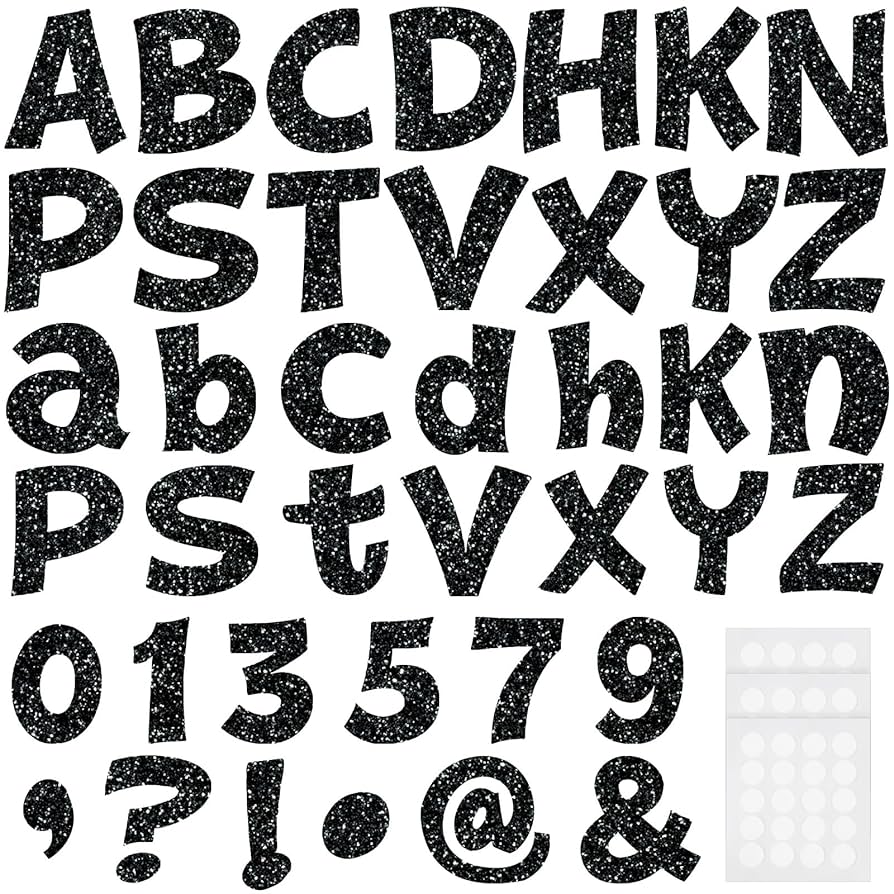 amazon-com-colarr-216-pcs-glitter-bulletin-board-letters-for-classroom-numbers-alphabet-4-inch-poster-board-letters-with-adhesive-dots-punctuation-symbols-cutout-bulletin-display-school-decor-black-office-products for Free Printable Cut Out Letters For Posters Amazon.com : Colarr 216 Pcs Glitter Bulletin Board Letters for Classroom Numbers Alphabet 4 Inch Poster Board Letters with Adhesive Dots Punctuation Symbols Cutout Bulletin Display School Decor(Black) : Office Products for Free Printable Cut Out Letters For Posters