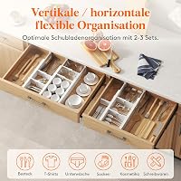 Lifewit 6 részes fiók osztó szett 40-56 cm, állítható fiók rendszerező szekrénybe 5