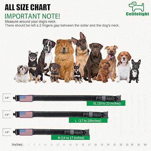 Miniatura 4 de Collar táctico para perro, collar militar para perro, collar ajustable de nailon, hebilla de metal resistente con asa para entrenamiento de perros,
