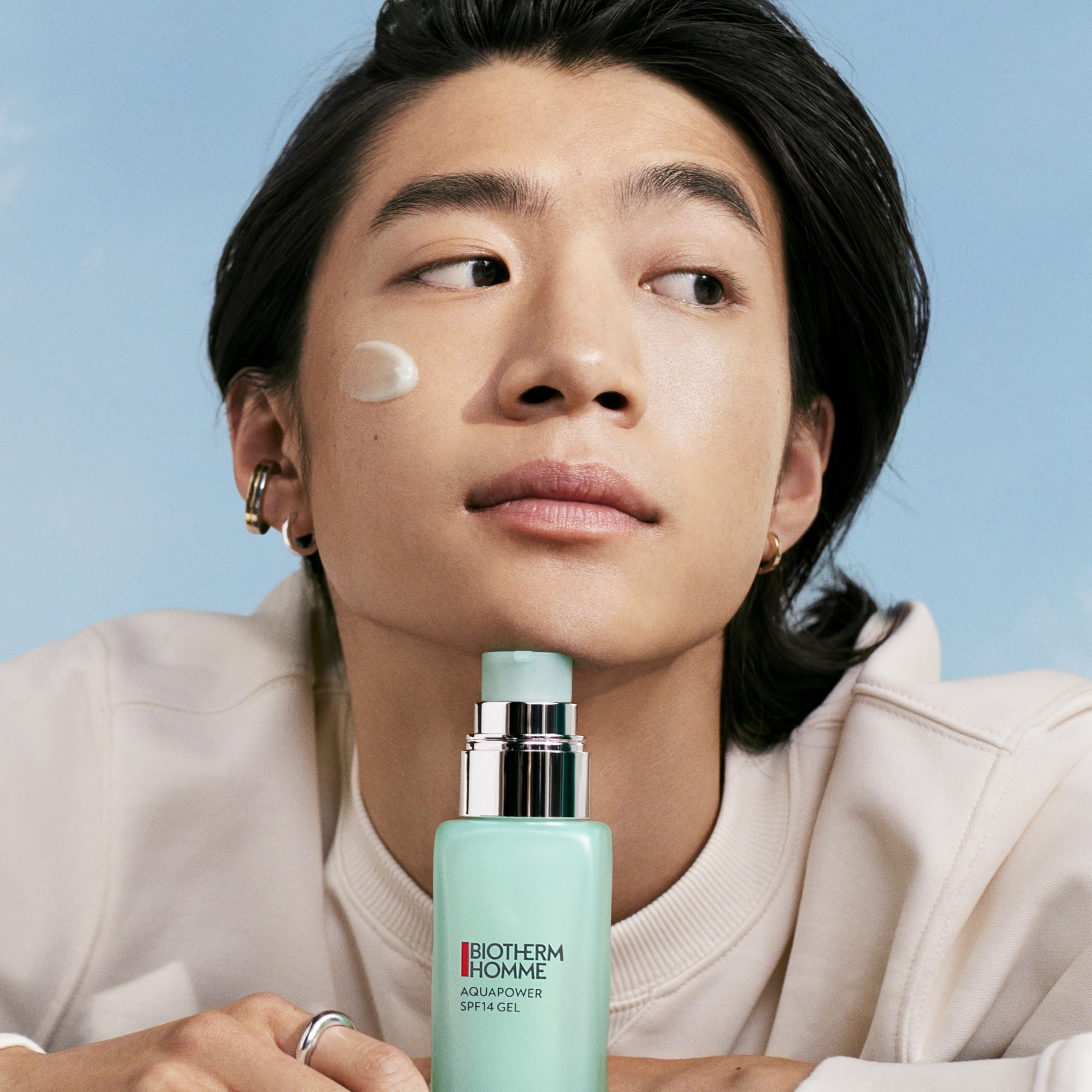 Biotherm Homme, Aquapower, Advanced Gel hidratante protector SPF14, 75 ml | Protección avanzada contra la sequedad y las agresiones externas de la vida urbana, para la piel de él