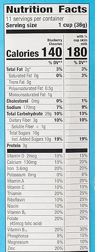 Miniatura 4 de Cheerios Cereal de desayuno, arándano, sin gluten, avena integral, 14.2 onzas (paquete de 2)