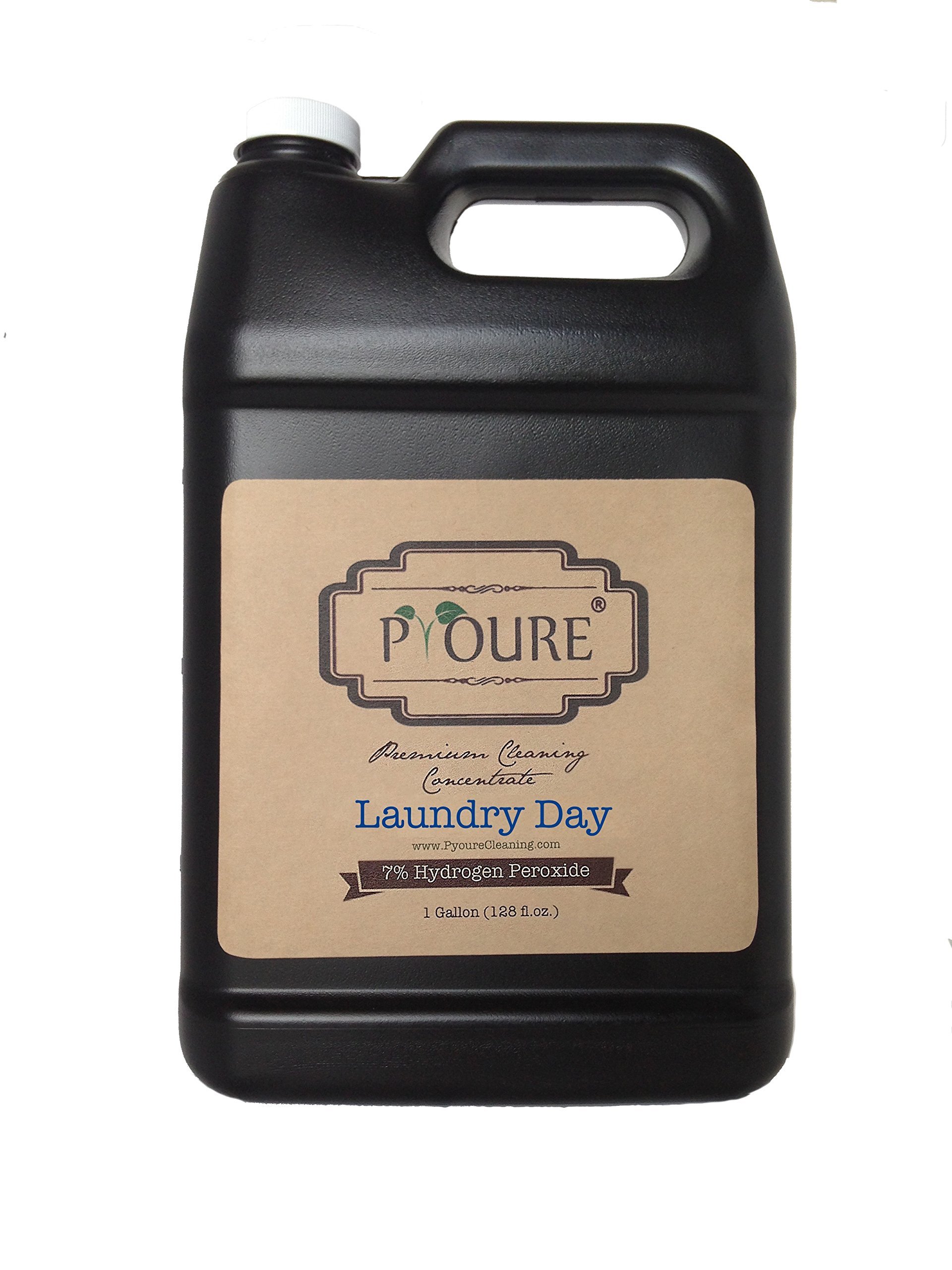 Gallon Hydrogen Peroxide Cleaning Concentrate, 7%, All Purpose Cleaner and Pet Stain Odor Remover, Laundry Day