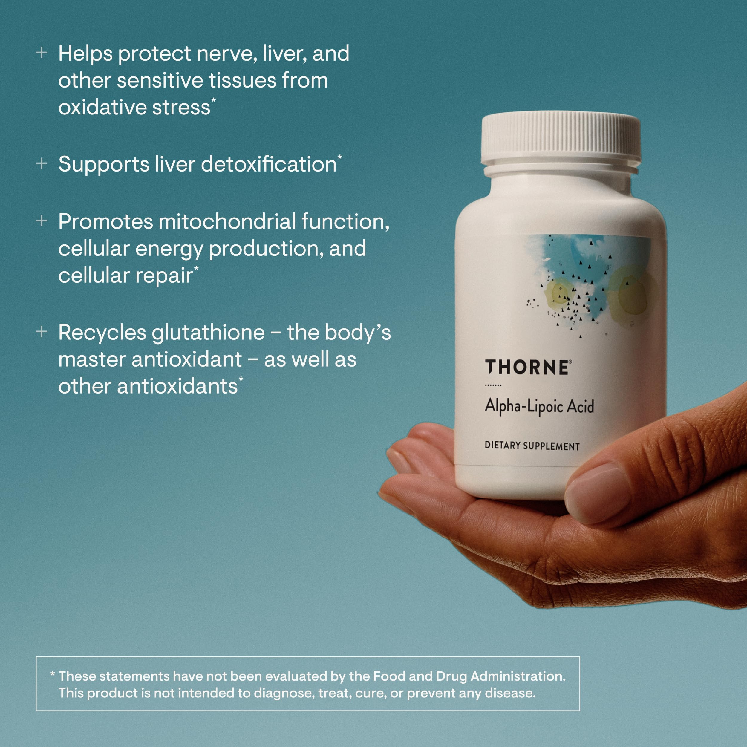 THORNE Alpha-Lipoic Acid, 300 mg Antioxidant Supplement, 60 Capsules — Amazon image 3