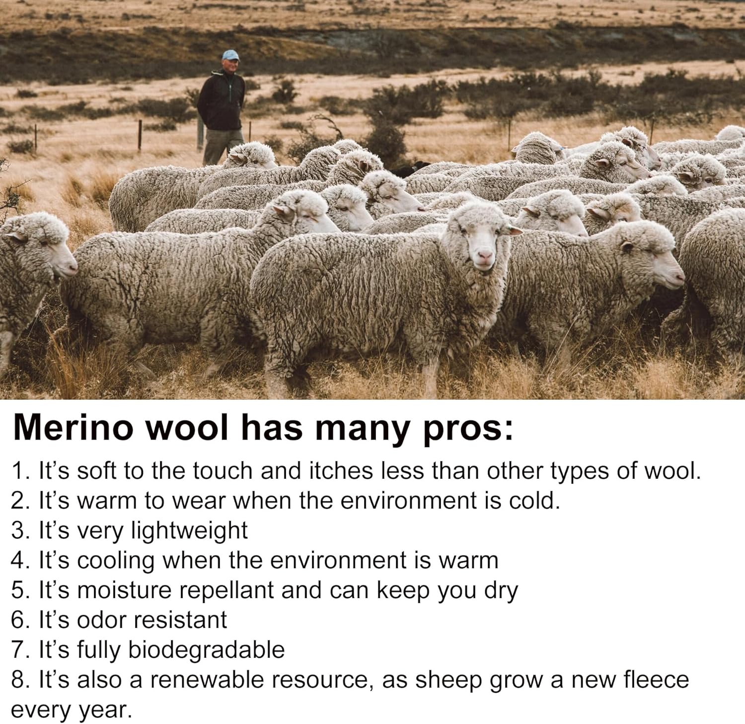 2 Pair-Merino Wool Insoles for Men Thick Memory Foam Work Shoes Inserts Cushion Comfort Fur Fleece Warm Sheepskin Insoles for Winter Snow Boots Slippers Sports Dress Shoes Grey EU43/US10 - Image 3