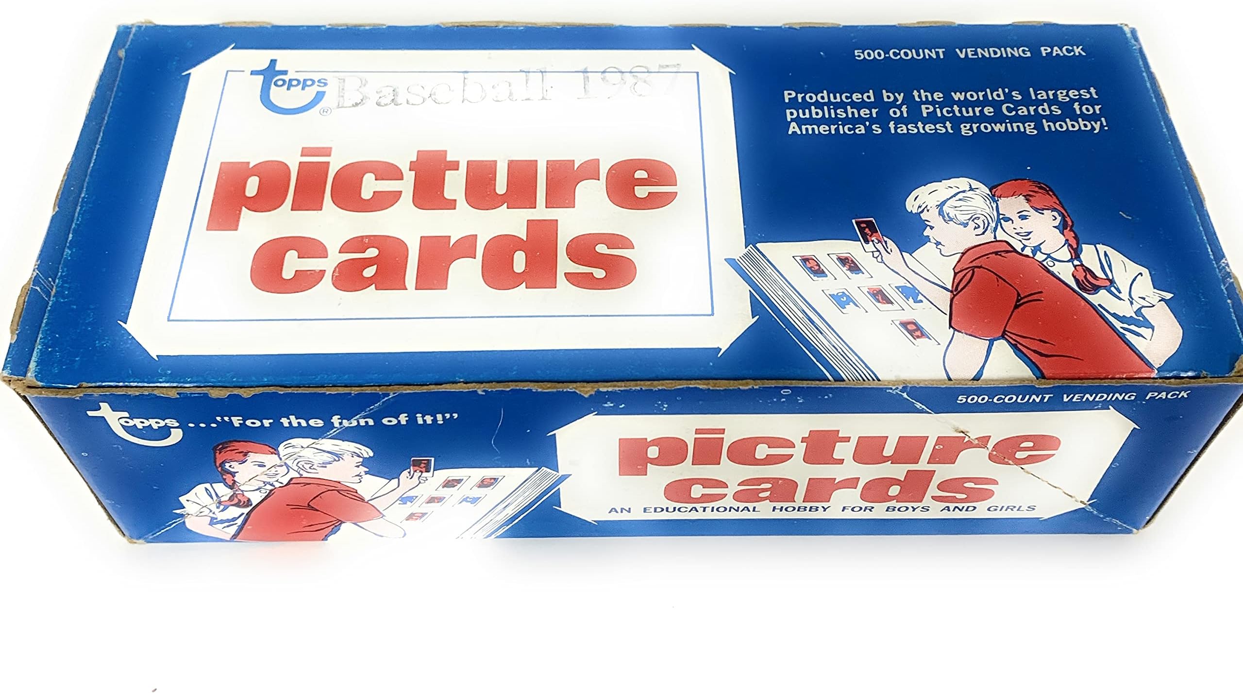 1987 Baseball Vending Box / Factory unopened unsearched 500 count box