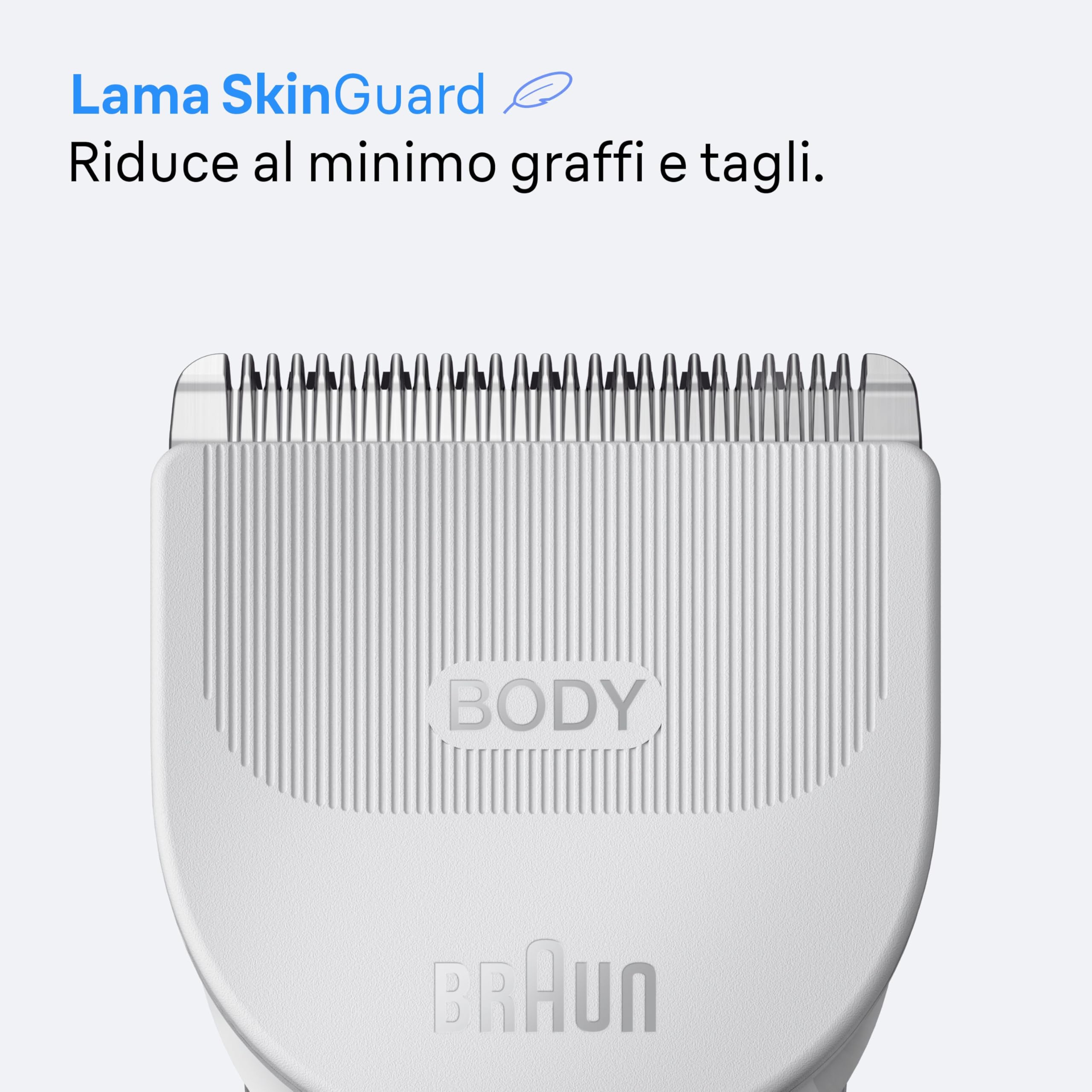 Braun Rasoio Elettrico Corpo Uomo Series 3, +6 Strumenti di Rasatura, con Tecnologia Skinguard, 80 Min di Utilizzo, Impermeabile, Rasoio Parti Intime Uomo, Bg3575, Grigio