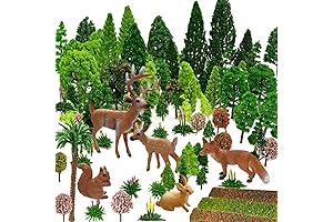 Miniature Mixed Model Trees for Diorama Scenery