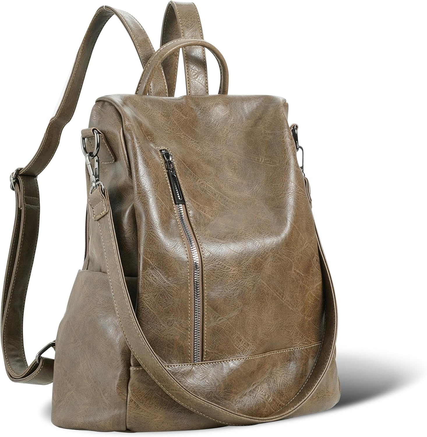 Women Backpack Purse PU Leather Anti-theft Casual Shoulder Bag Fashion Ladies Satchel Bags