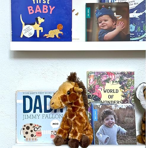 Miniatura 8 de The Petting Zoo Jirafa de peluche, muñeco de felpa, regalos para niños, colección Wild Onez Babiez Zoo Animals, peluche de jirafa 6 pulgadas (15.2