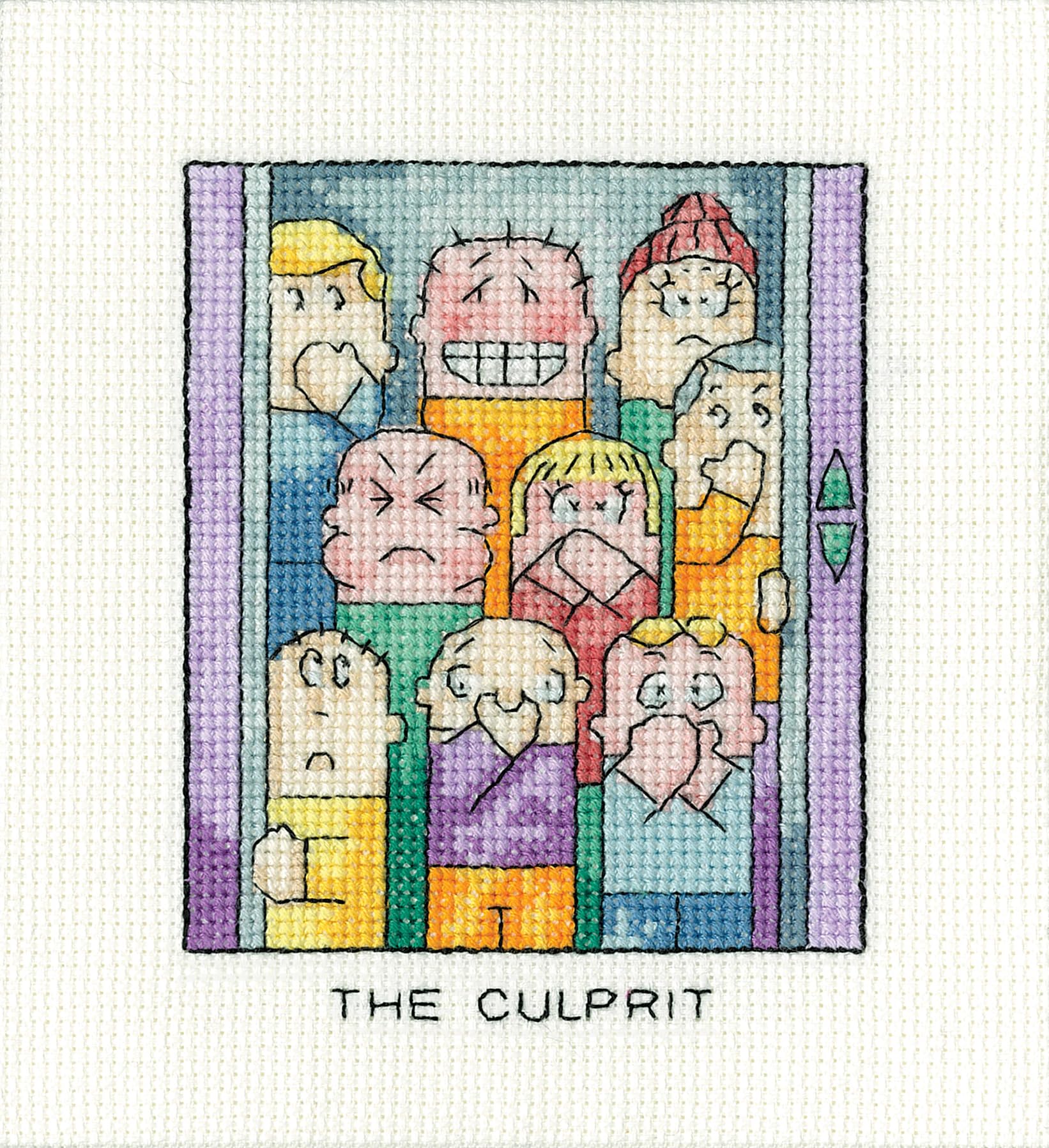 Heritage Crafts Cross Stitch Kit - The Culprit