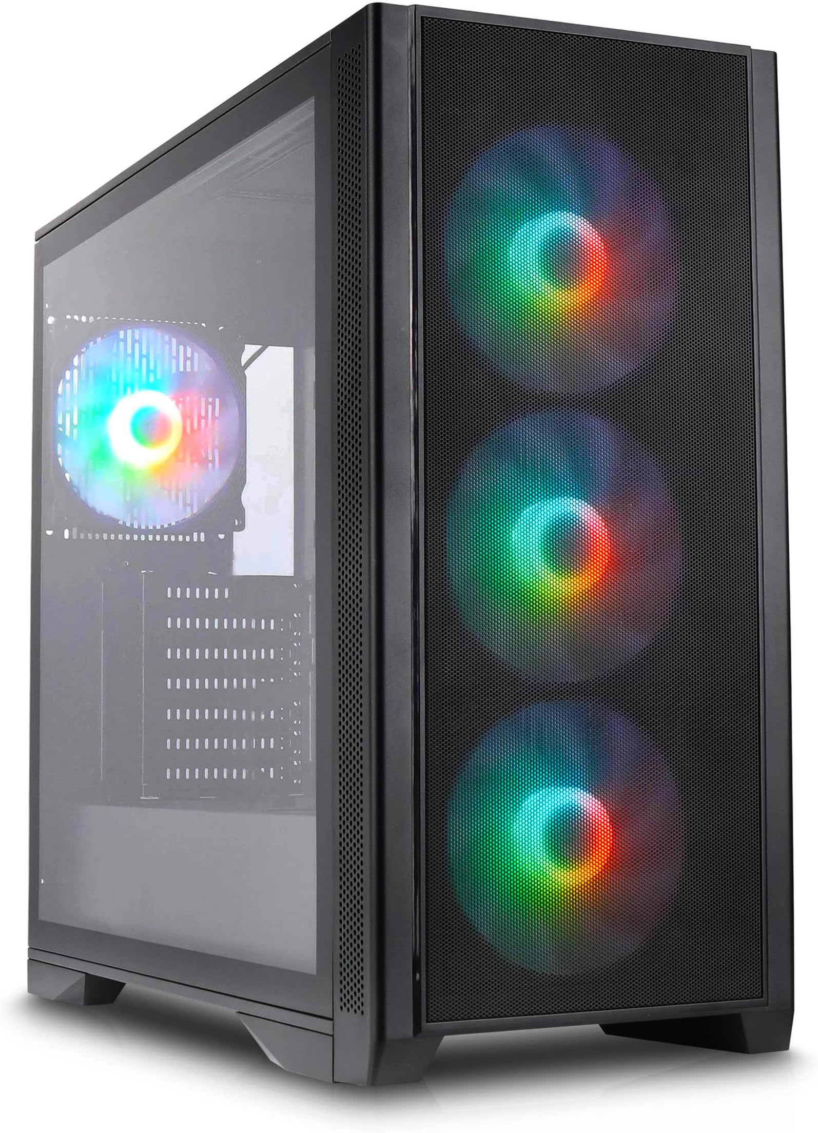 One Gaming Specter Case Mit Seitenfenster Atx Silentware Air 1000 Black Midi Tower ATX PC-Gehäuse, Große Metall Mesh
