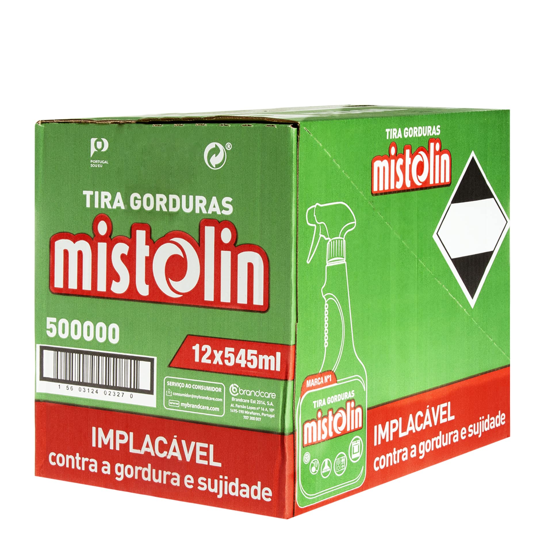 Mistolin Desengrasante con spray Pack 12X545ml