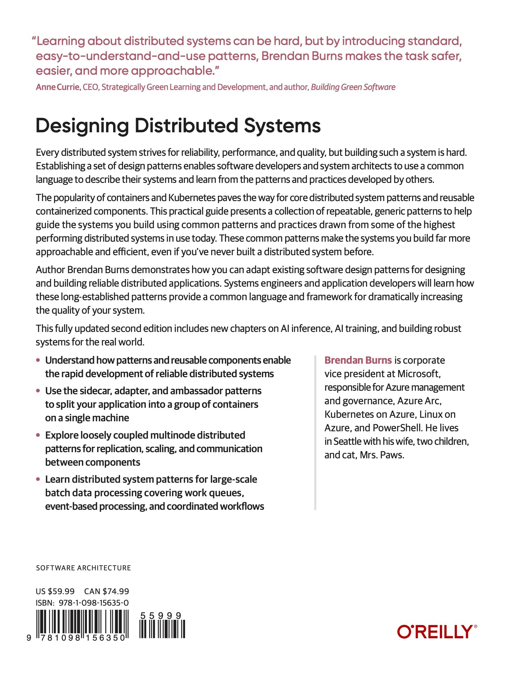 Designing Distributed Systems: Patterns and Paradigms for Scalable, Reliable Systems Using Kubernetes