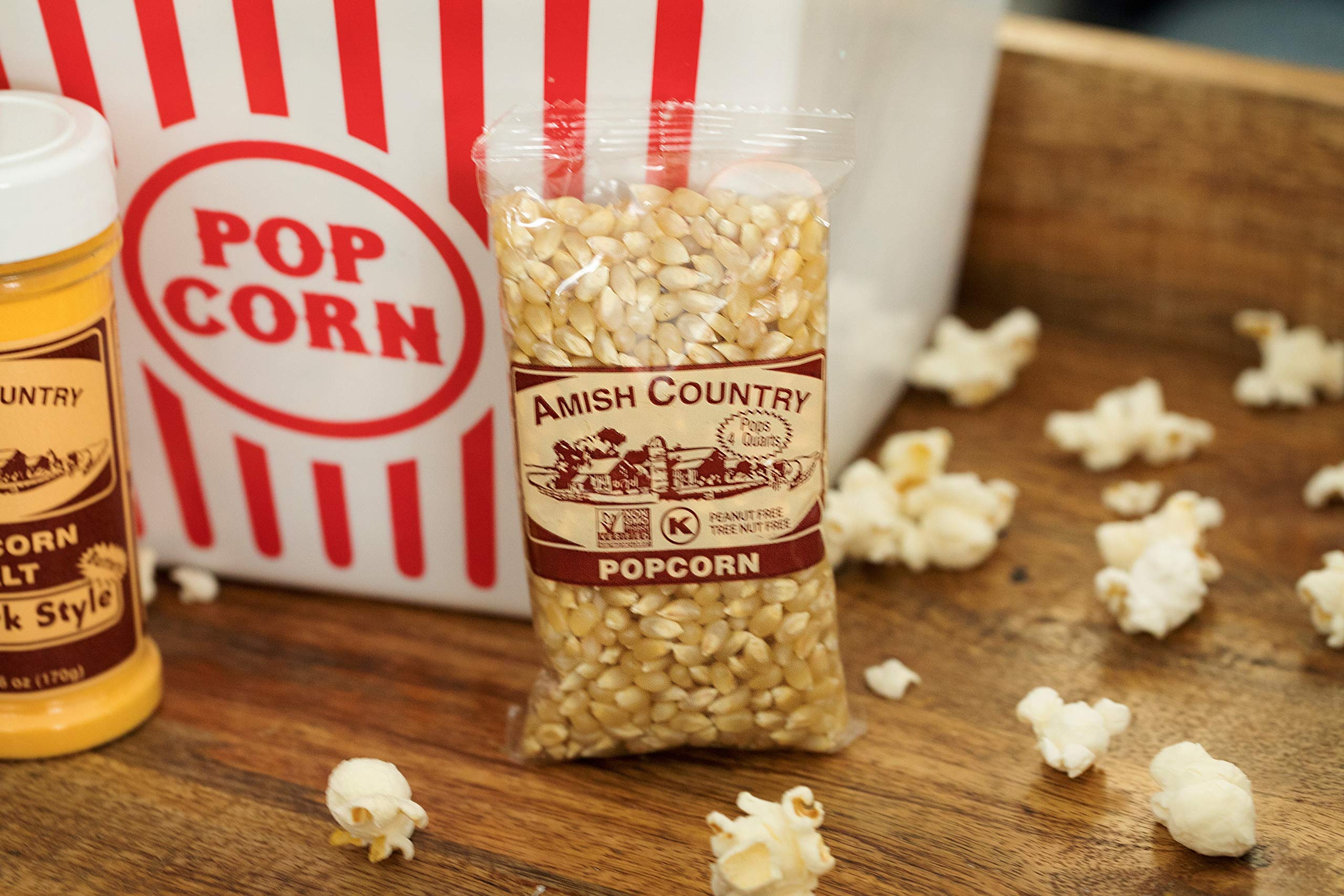 Amish Country White Baby Butterfly Popcorn Kernels 50 lb Amish Country White Baby Butterfly Popcorn Kernels 50 lb