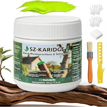 Cotton Wax Wound Closure 500 g, Tree Wound Paste for Fruit Trees Bonsai | Water-based tree wound paste to protect interfaces.
