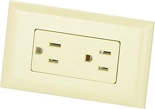 Valterra Diamond Group WDR15IV Ivory 15 Amp Decor Speed Box Receptacle, Off-White