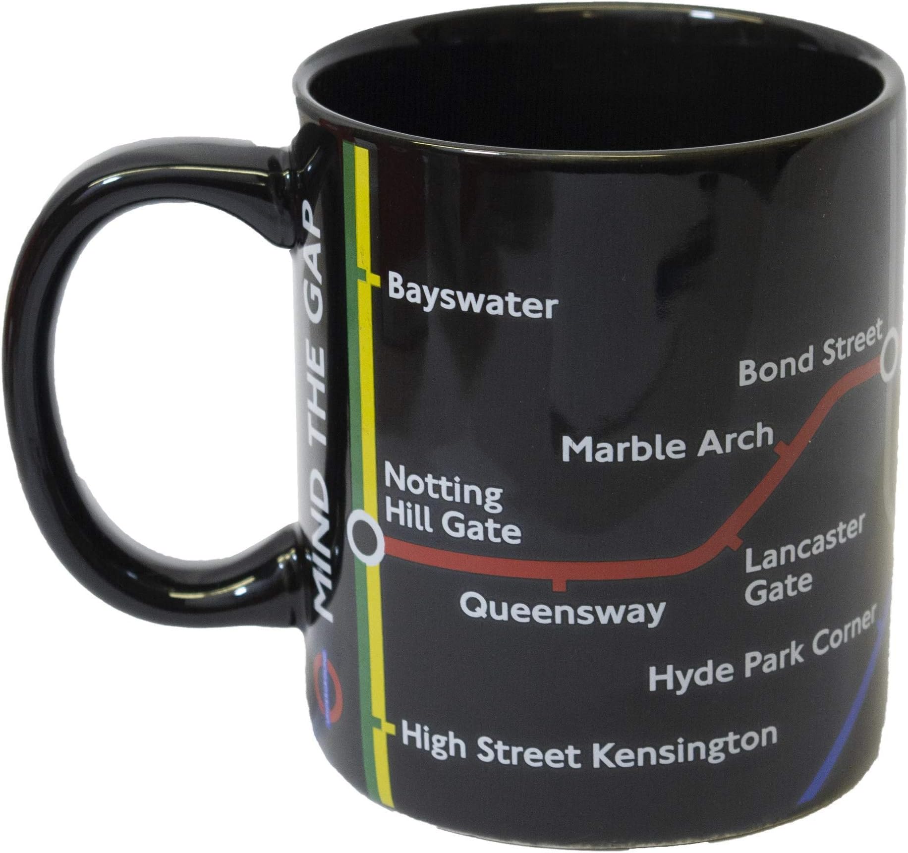 Licensed Official TFL London Underground Tube Map Mug-Black