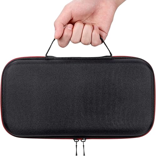 Miniatura 9 de Bolsa de micrófono dual funda de micrófono de mano inalámbrica, bolsa de almacenamiento de micrófono portátil, con carcasa rígida de EVA exterior y