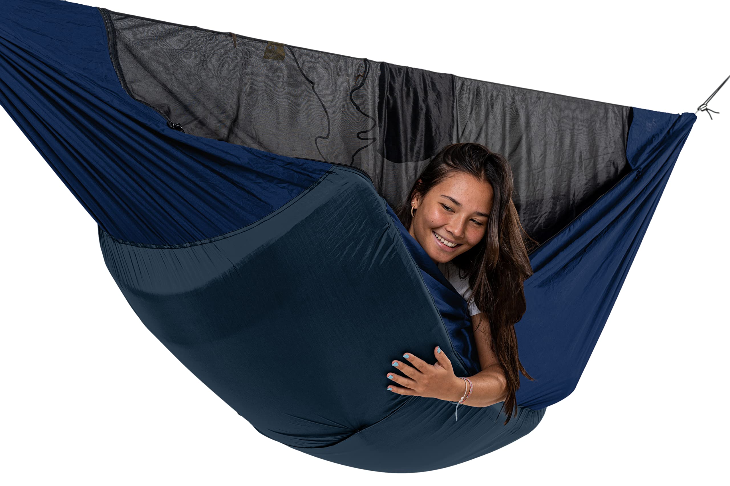 Ticket to the Moon ProMat Hammock (325 x 170cm) Hngematte mit Einschubfach  fr Isomatte und Moskitonetz (Navy Blue) : Amazon.de: Garten