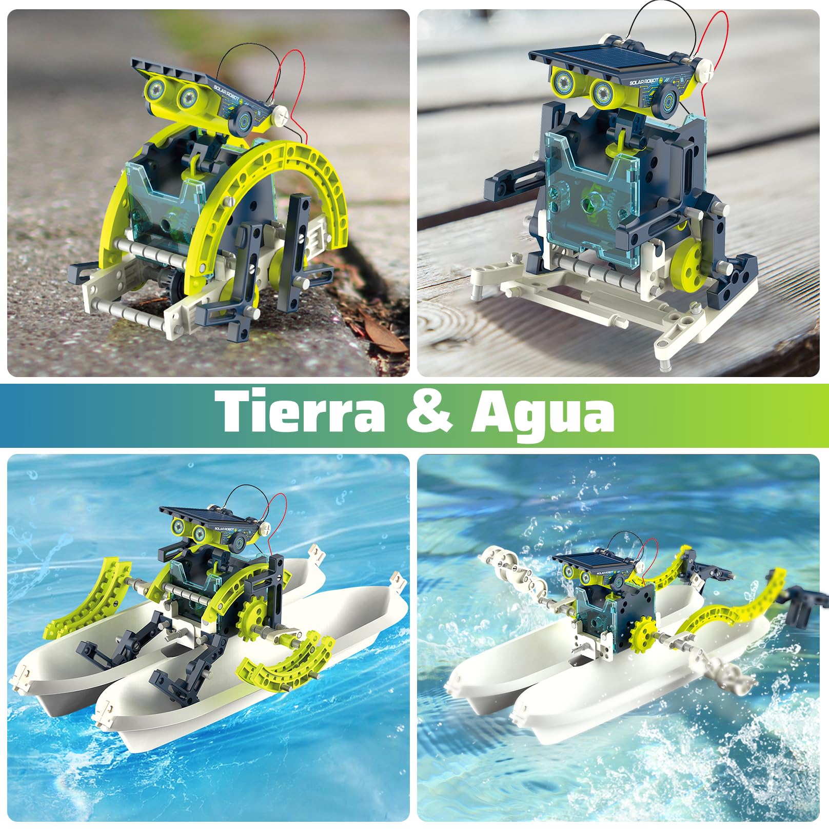 Hot Bee Robot Solar Educativo, Juguete y Kit de Robótica para Niños 9-12 Años, Regalo y Juego Creativo para Niños y Niñas