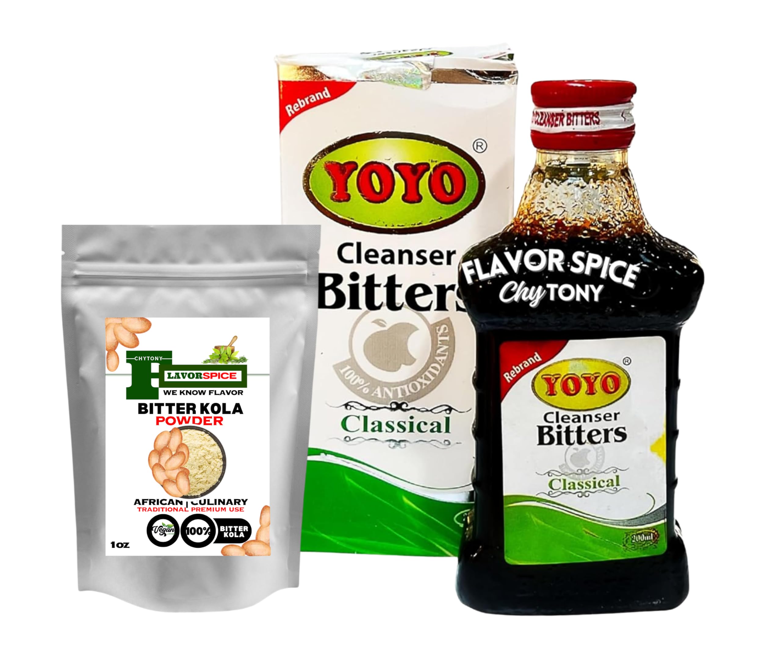 Biters Yoyo Cleanser Bitters 200ml | With Flavor Spice Traditional Premium Kola Powder 1oz