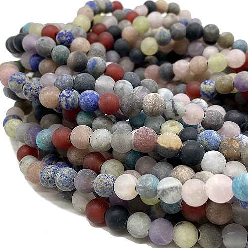 Miniatura 144 de ABCGEMS - Cuentas de morganita africana (agujero grande de 0.079 in)